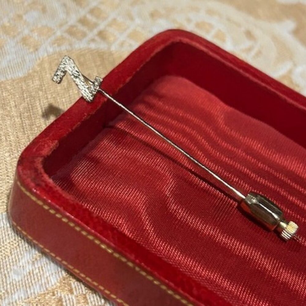 14K GOLD Textured “Z” Stick PIN